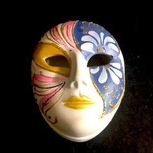 Vintage Venezia hand painted ceramic trinket box